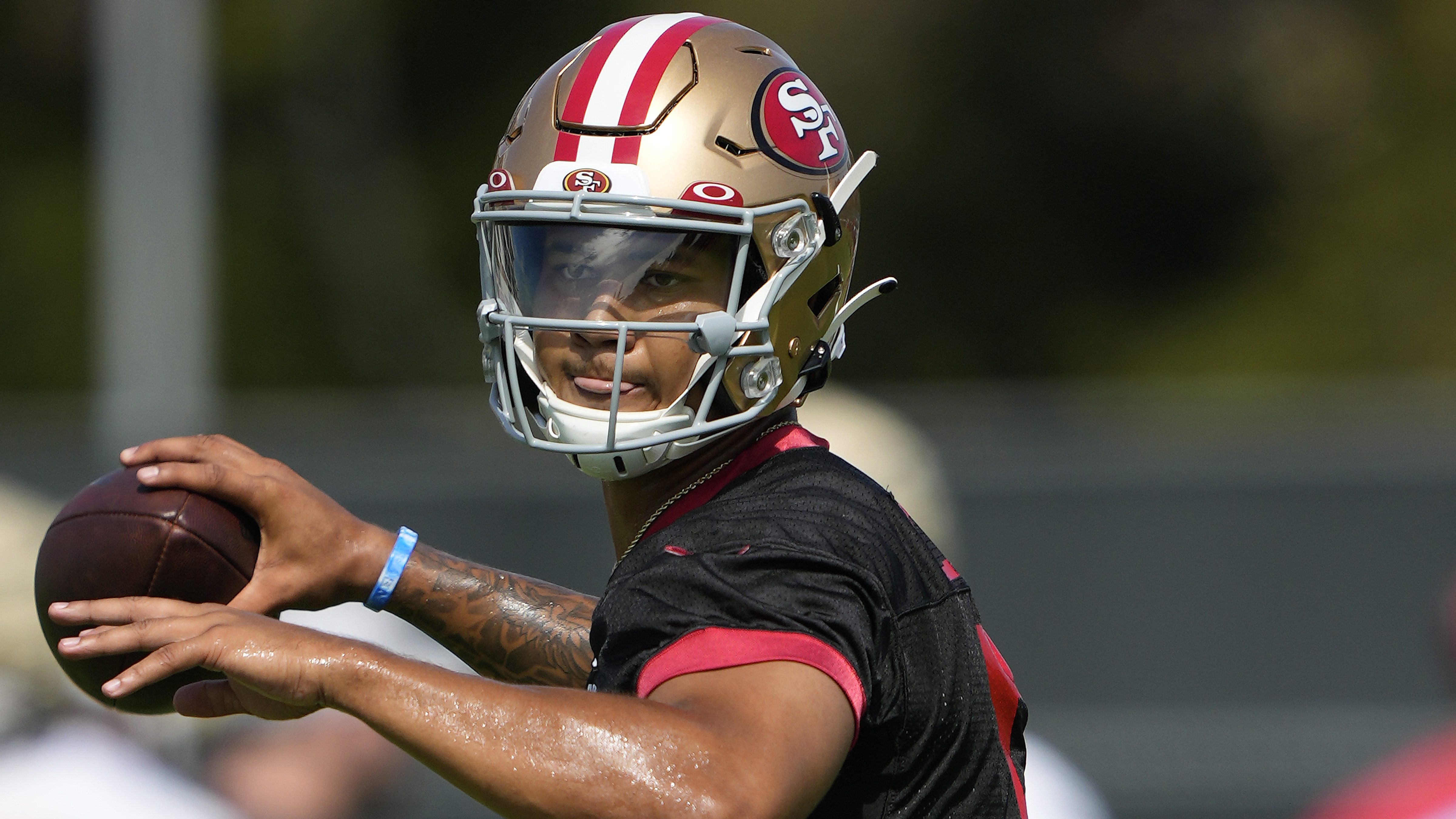 WATCH: 49ers QB Trey Lance shows off new mechanics on Day 1 of Training  Camp