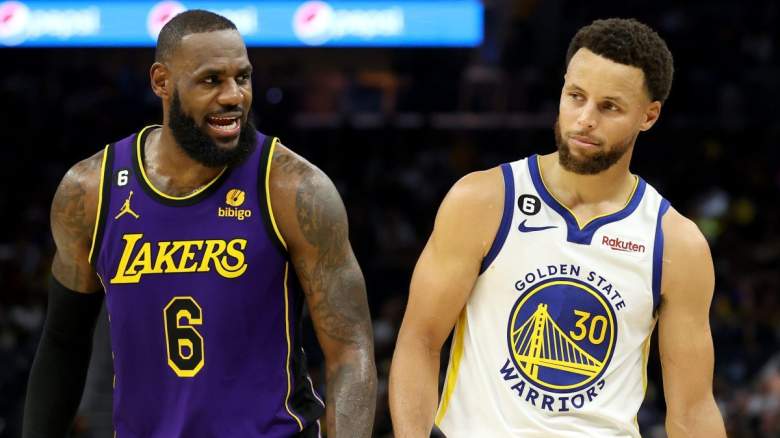 LeBron James of the Los Angeles Lakers and Golden State Warriors star Stephen Curry.