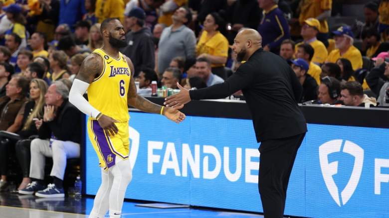 Lakers' LeBron James and Darvin Ham