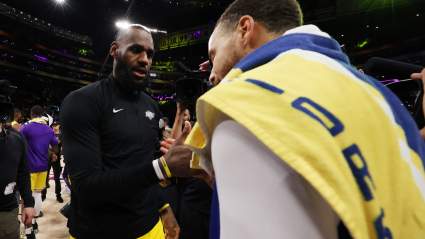 Lakers Star LeBron James Shades Warriors Role Player in Post