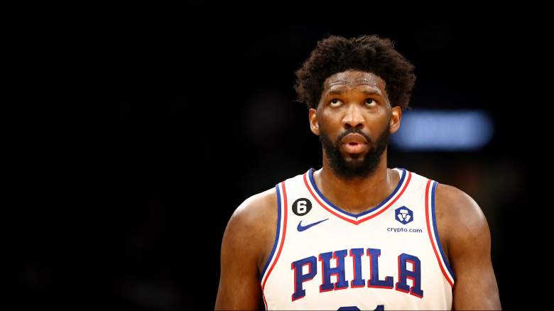 Joel Embiid of the Sixers during the Game 7 loss to the Celtics.