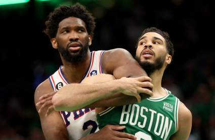 Joel Embiid, Jayson Tatum Hold Private Conversation After Celtics Eliminate Sixers [LOOK]