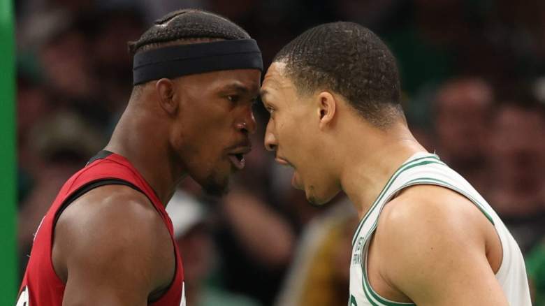 Miami Heat star Jimmy Butler goes head-to-head with Grant Williams of the Boston Celtics.
