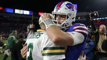 Bills QB Josh Allen Sounds Off on Facing New Rival Aaron Rodgers