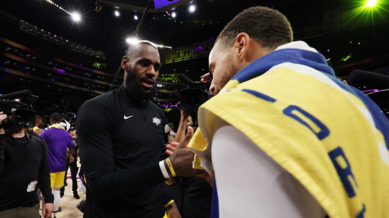 LeBron James Stephen Curry Lakers Warriors