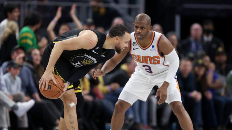 Chris Paul Stephen Curry Warriors-Suns