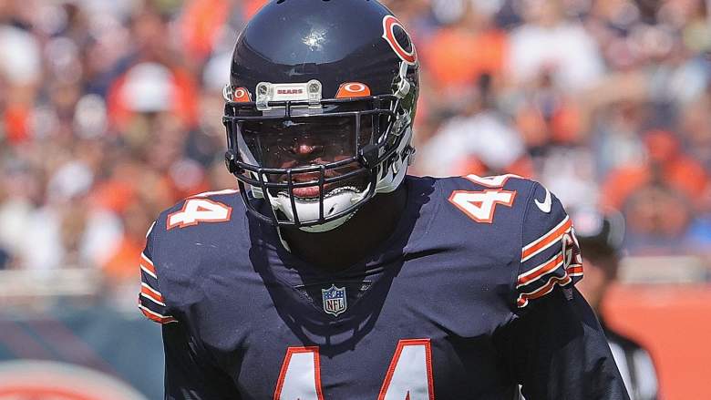 Linebacker Matt Adams of the Chicago Bears runs a play during the News  Photo - Getty Images