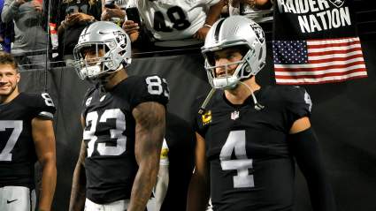 Derek Carr & Darren Waller Reunite in Las Vegas [LOOK]