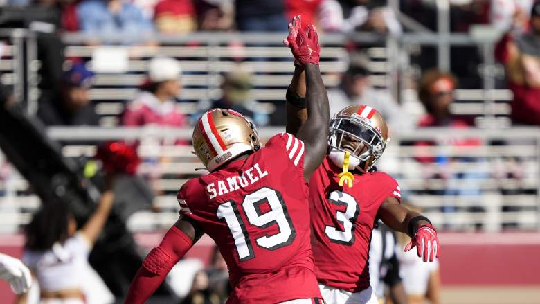 Ray-Ray McCloud III of the San Francisco 49ers on the sideline before  News Photo - Getty Images