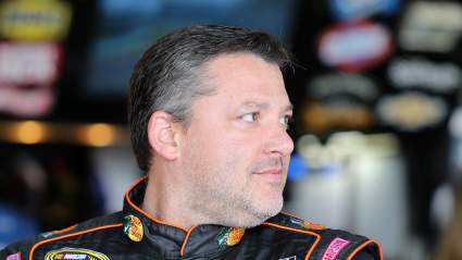 Tony Stewart and Cleetus McFarland Wreck out of NASCAR Daytona Truck Race