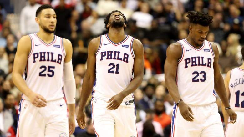 Ben Simmons, Joel Embiid, Jimmy Butler