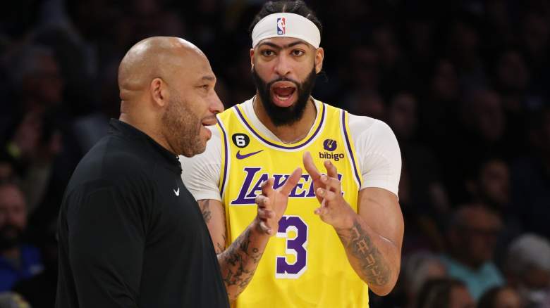 Anthony Davis (right) could get a contract extension from the Lakers this summer -- but would he sacrifice pay to do so?