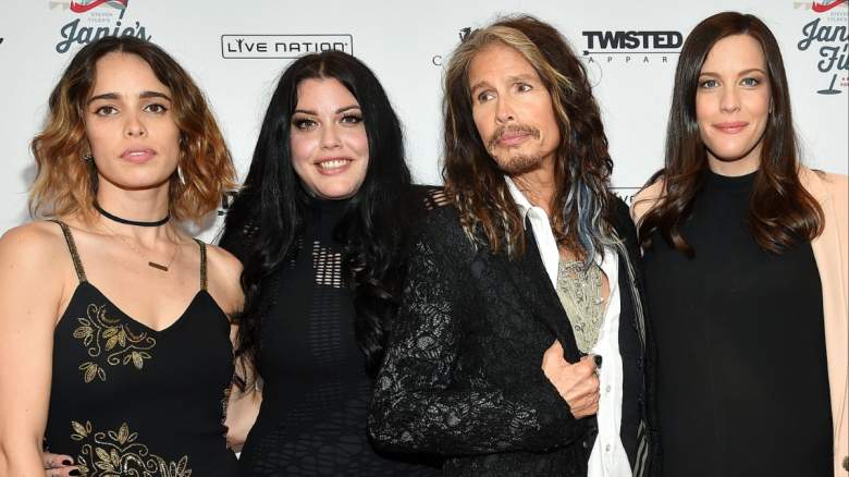 Steven Tyler and his daughters.