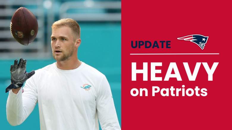 Mike Gesicki of the Patriots is dealing with a shoulder injury.
