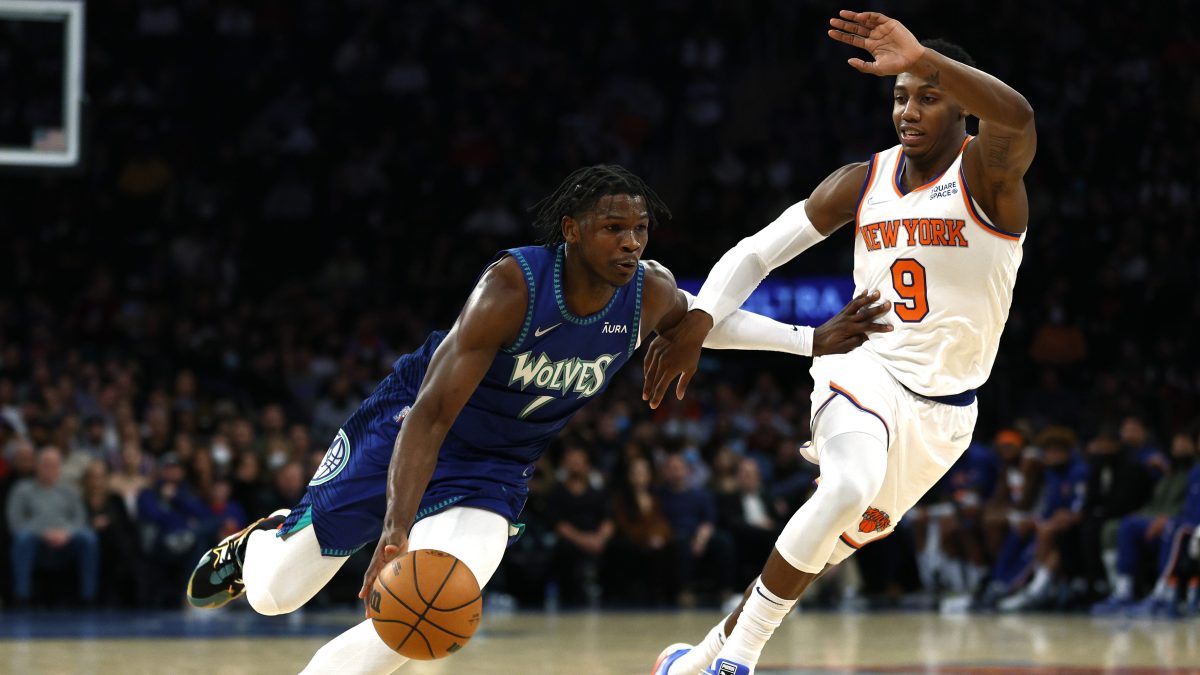 RJ Barrett New York Knicks Game-Used #9 White Jersey vs. Los