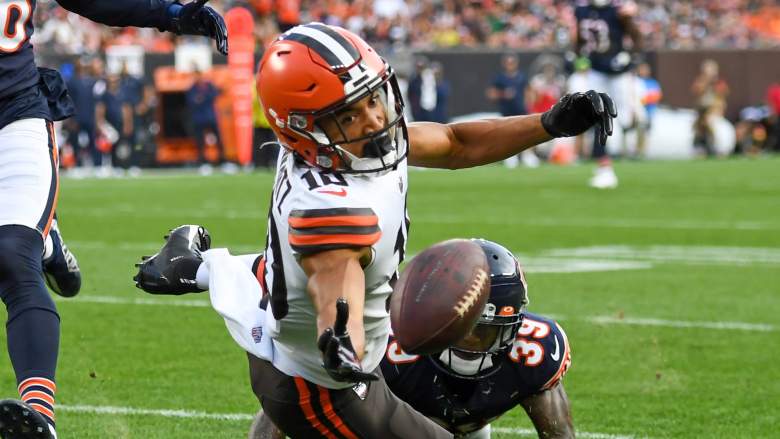 Browns receiver Anthony Schwartz is on the chopping block.