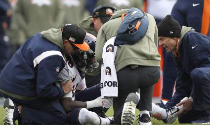 Broncos WR Jerry Jeudy Carted Off During Joint Practice; Timeline Revealed