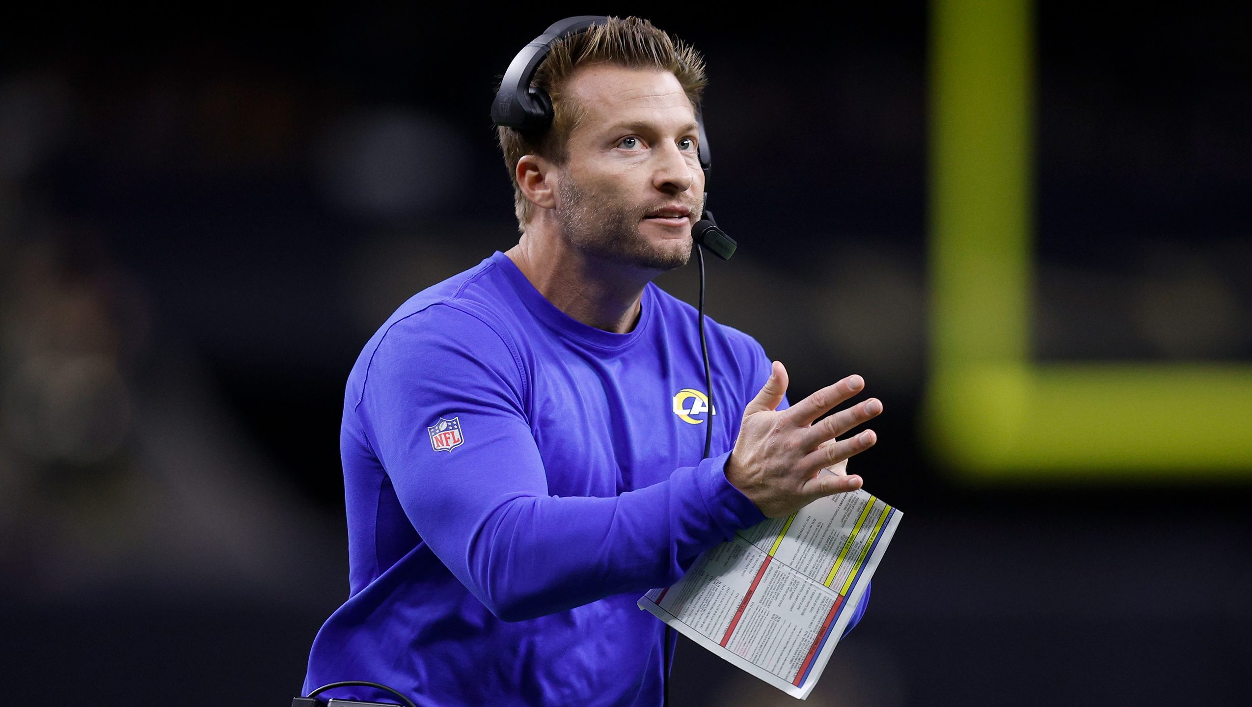 INGLEWOOD, CA - SEPTEMBER 8: Sean McVay head coach of the Rams