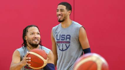 Tyrese Haliburton Reacts to Knicks Star Jalen Brunson Starting in Team USA Win