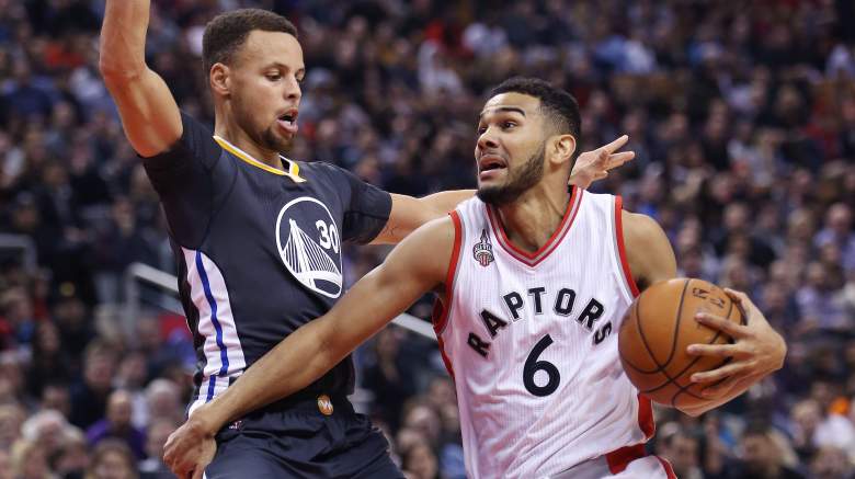 Cory Joseph (right) will back up Stephen Curry for the Warriors this year