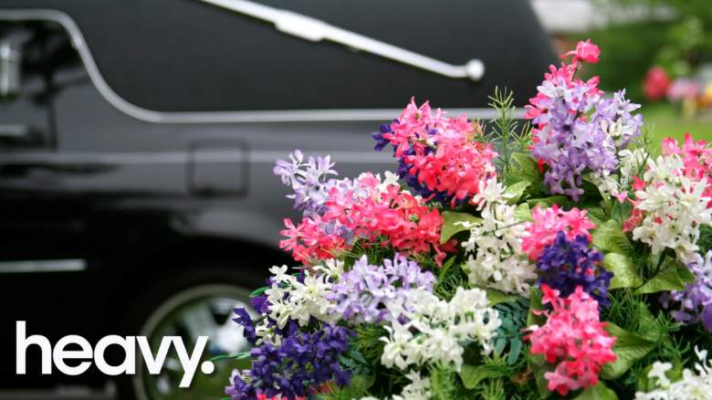 FLowers and hearse