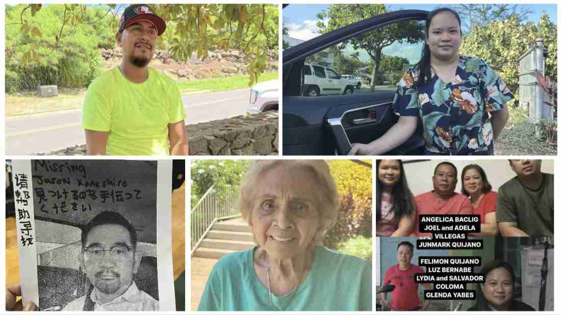 Maui Missing Person List From Fires Names & Photos