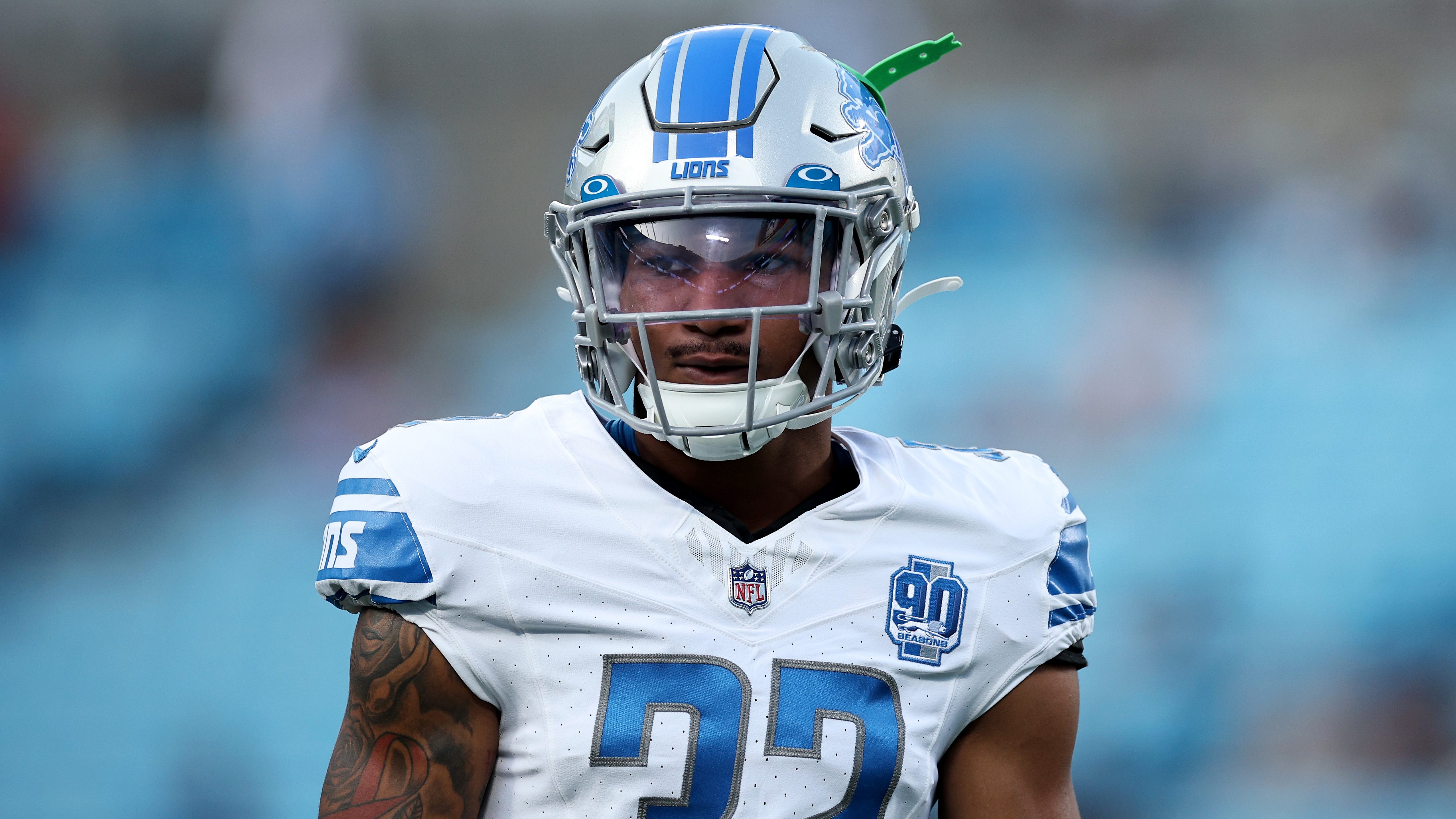 Lions' Amon-Ra St Brown met with beer shower upon Lambeau Leap