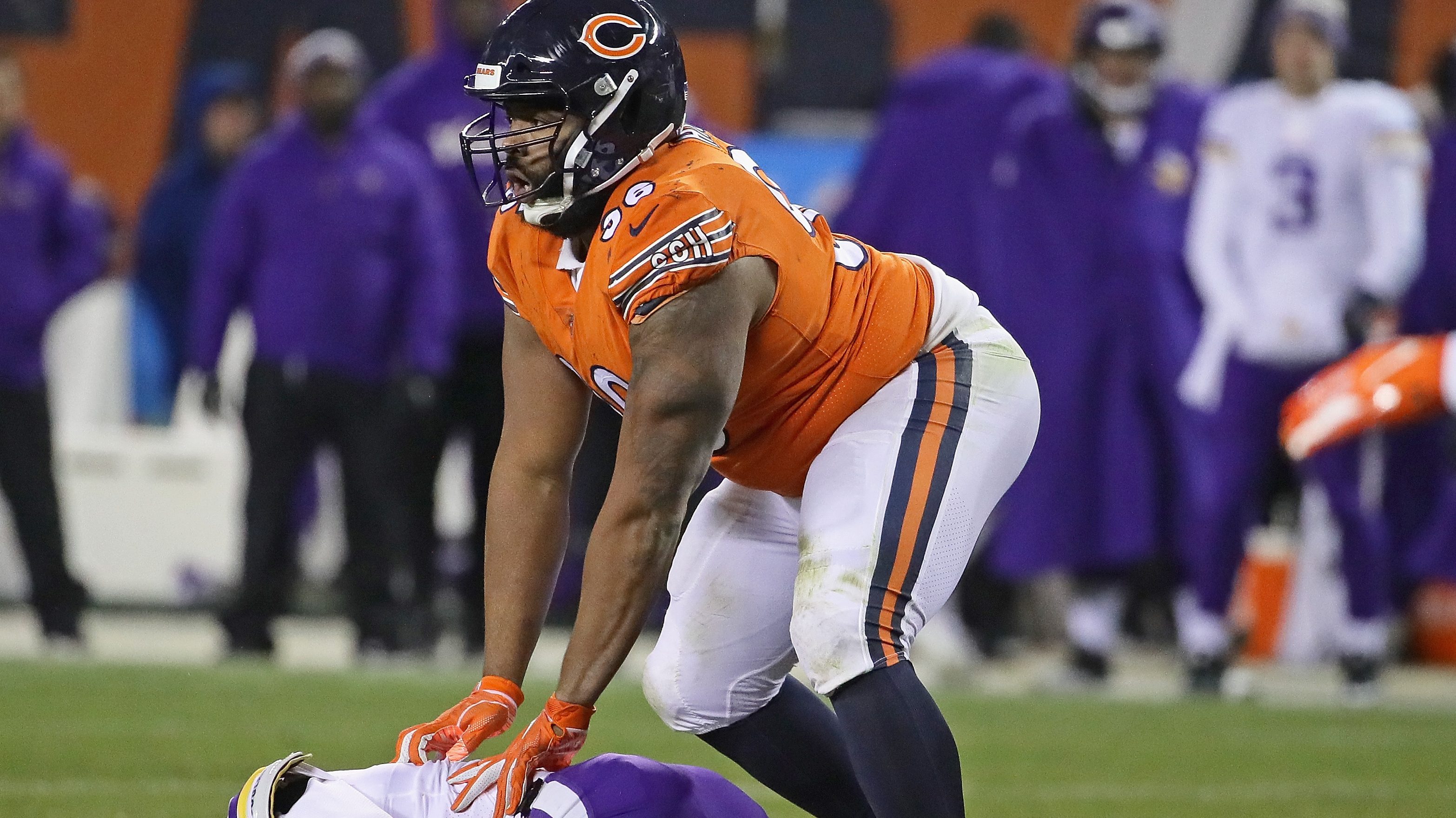 Chicago, Illinois, USA. 05th Dec, 2019. - Bears #36 DeAndre Houston-Carson  tackles Cowboys #11 Cedrick Wilson during the NFL Game between the Dallas  Cowboys and Chicago Bears at Soldier Field in Chicago