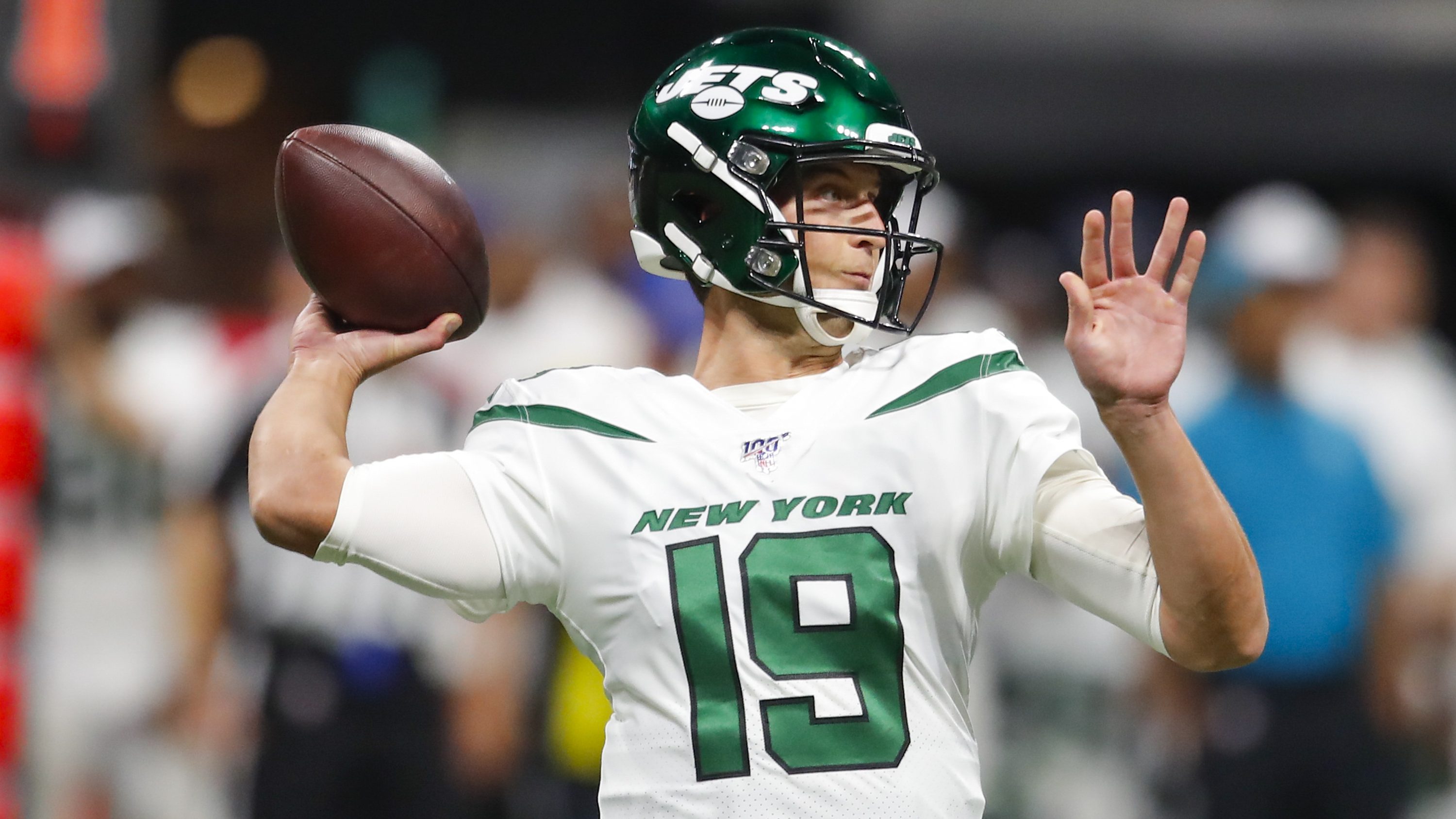 East Rutherford, New Jersey, USA. 6th Dec, 2020. New York Jets tight end  Daniel Brown (87) in action during the NFL game between the Las Vegas  Raiders and the New York Jets