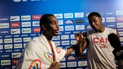 Knicks’ RJ Barrett Busts out Dance Moves After Canada Upsets Spain [LOOK]