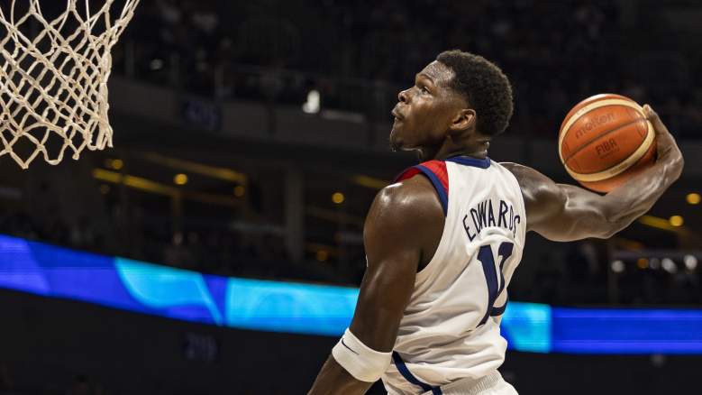 Anthony Edwards, currently a Timberwolves star ... for now