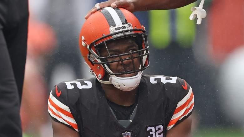 Browns receiver Amari Cooper is questionable for Week 2 against the Steelers.