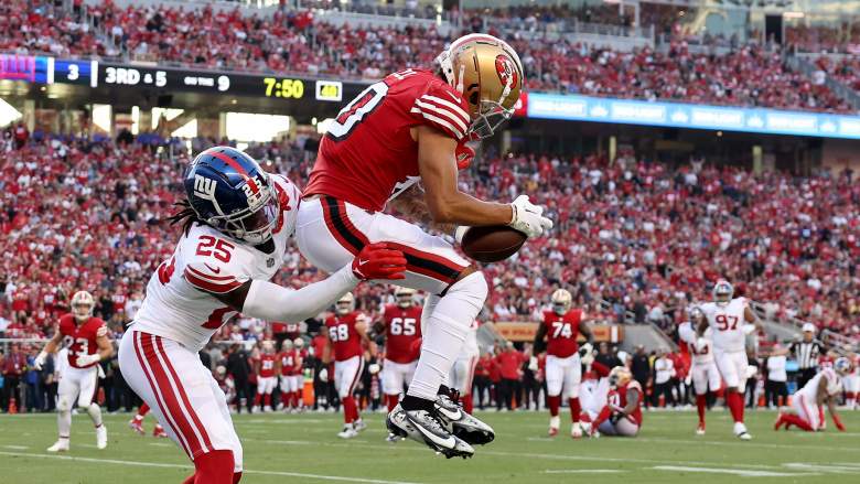 Ronnie Bell of the 49ers catching his first NFL pass.