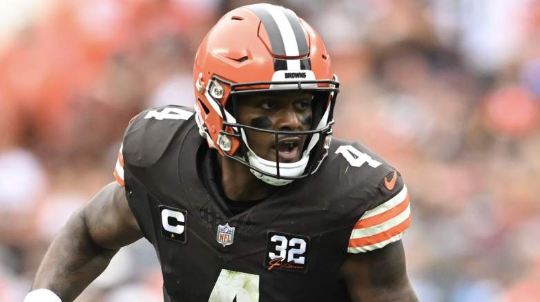 Cleveland Browns quarterback Deshaun Watson is questionable for Sunday's matchup against the Ravens.