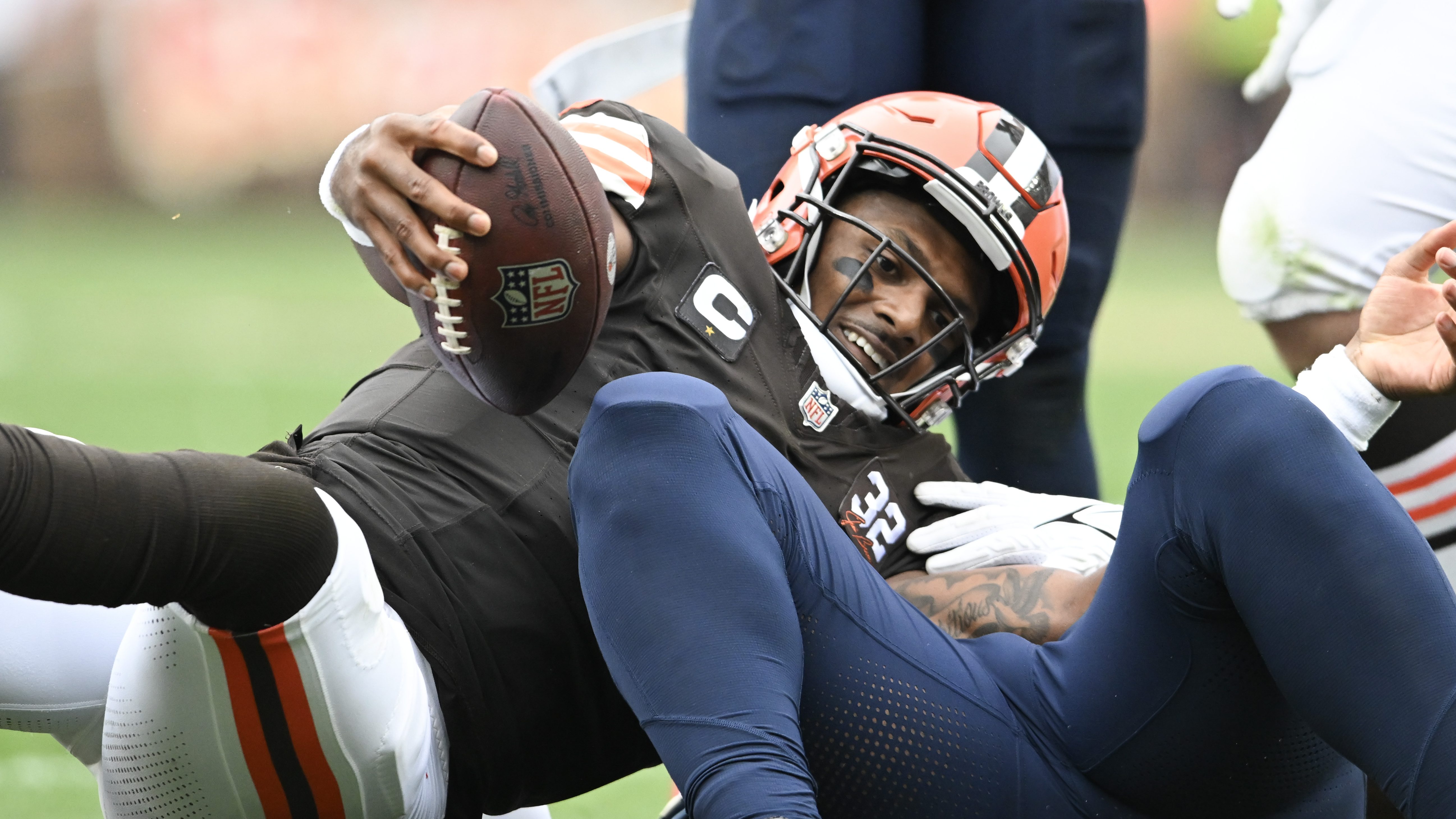 New Browns Starting RT Dawand Jones Looked Like 'A Seasoned Vet', Baldinger  Says, With T.J. Watt On Deck - Steelers Depot