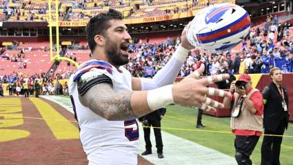 Bills Veteran Forced to Post Photo After Losing Bet With Teammates