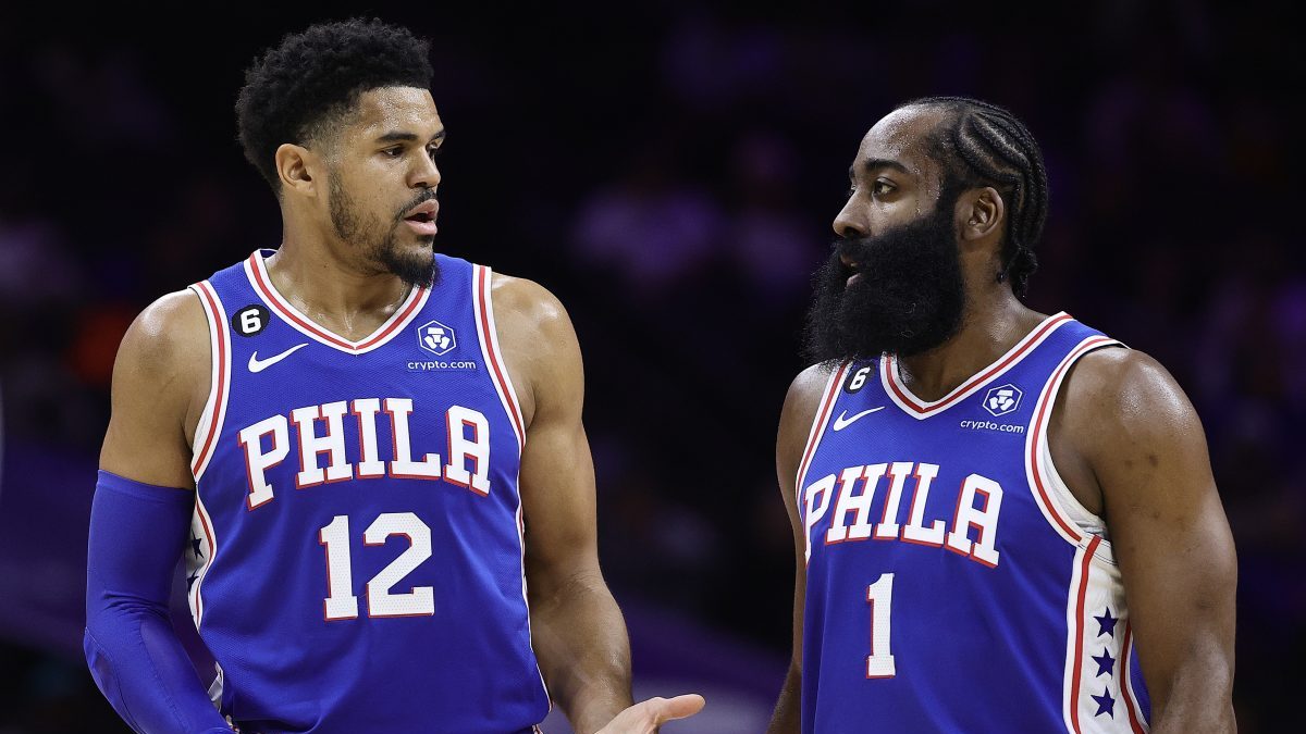 ClutchPoints on X: The Philadelphia 76ers improved to 4-0 with James Harden  in the lineup 🔥 Tyrese James Joel Maxey: Harden: Embiid: 33 points 25  points 22 points 5 assists 11 assists 9 rebounds  /  X