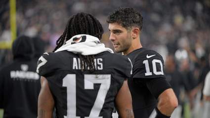 Raiders WR Davante Adams Has Message on Jimmy Garoppolo Amid Rough Start