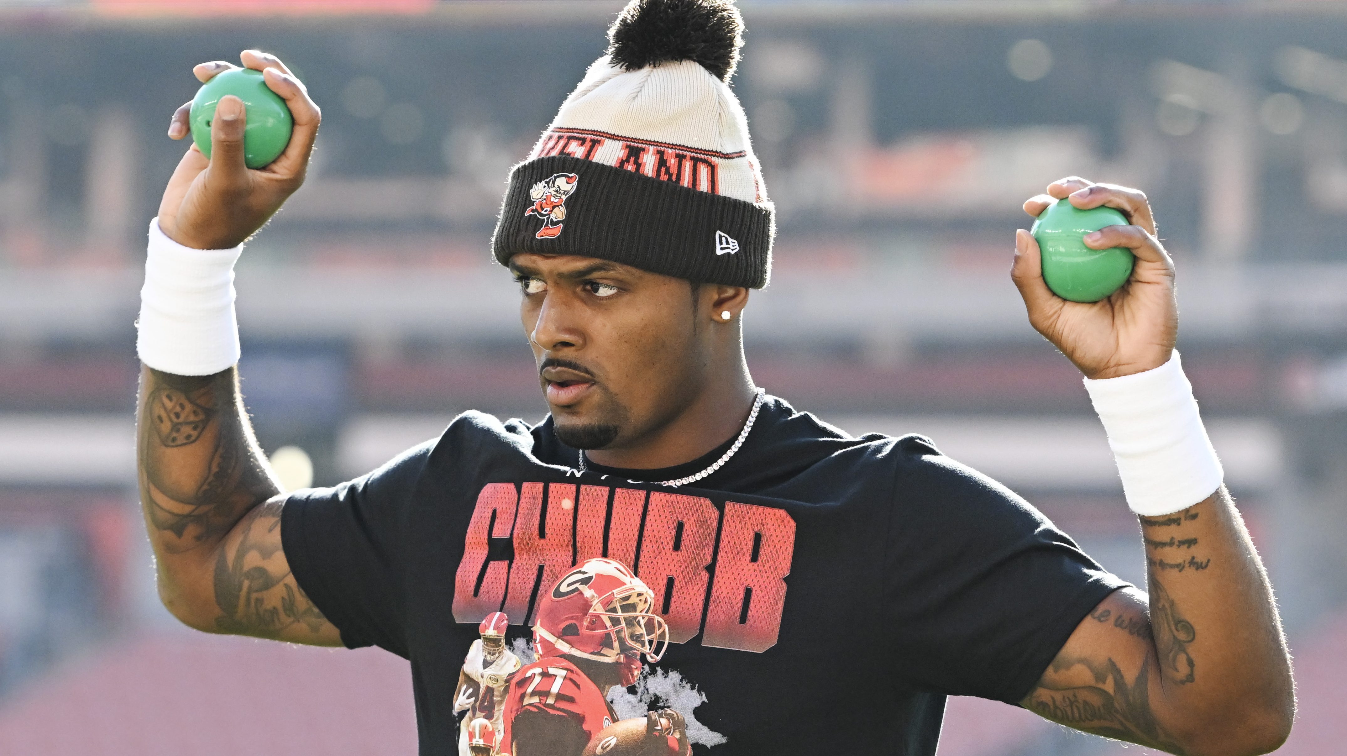 Cleveland Browns Burn Accident: Injured Deshaun Watson Joined by David  Njoku: Baltimore Ravens NFL Tracker - Sports Illustrated Baltimore Ravens  News, Analysis and More