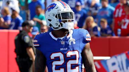Bills RB Damien Harris Posts Message After Suffering Scary Neck Injury
