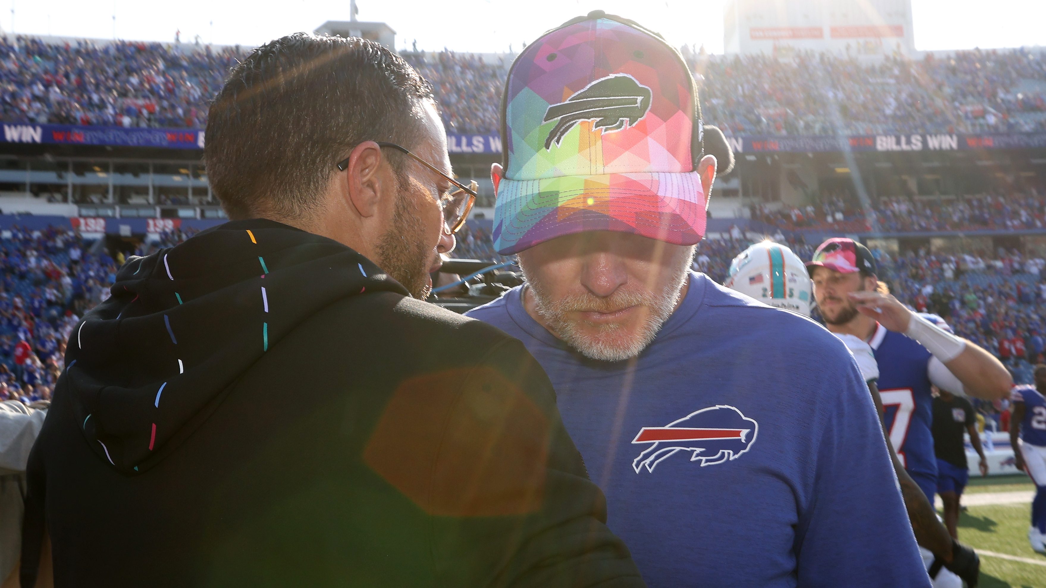 2 injured Bills stars lean on each other, and Von Miller, as they work  through lonely road back 