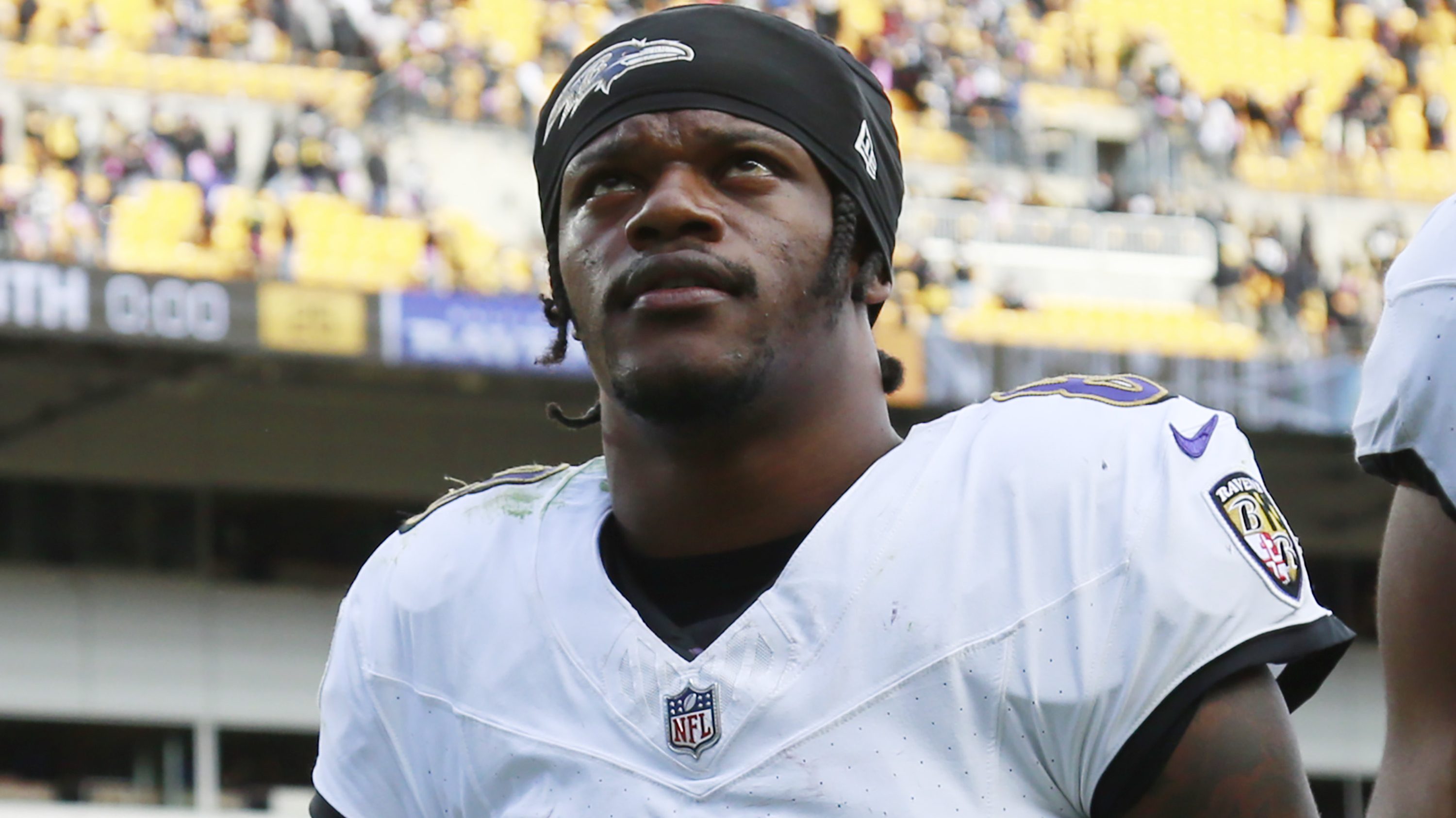 Baltimore Ravens wide receiver Tylan Wallace (16) prior to an NFL football  game between the Baltimore Ravens and the New England Patriots, Sunday,  Sept. 25, 2022, in Foxborough, Mass. (AP Photo/Michael Dwyer