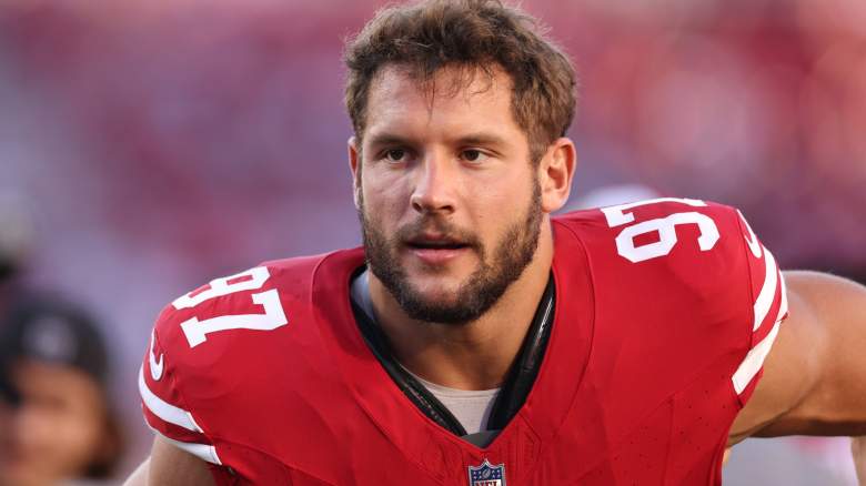 Nick Bosa, 49ers pass rusher, has just 2.5 sacks on the year.