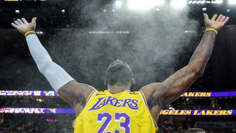 LeBron James, leader of the NBA power-ranking No. 1 Lakers