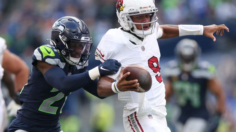 Devon Witherspoon sacking Joshua Dobbs in Week 7, and the rookie's pass rush grades are near the top of the NFL ahead of the Seahawks Week 8 game, making him a favorite for Defensive Rookie of the Year.