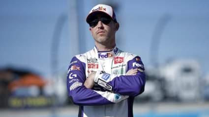 Denny Hamlin Sparks Rumors With Photo & Remark on Lewis Hamilton