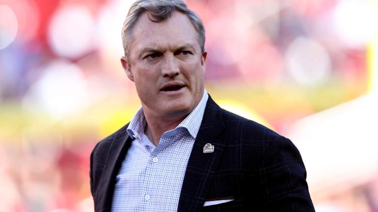John Lynch, GM of the 49ers, dispelled a 'not real' Giants trade rumor.