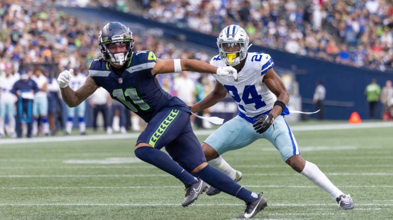 Jaxon Smith-Njiba and the Seahawks need to beat the Cowboys in Week 13 to help their playoff chances.