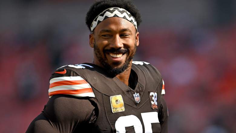 Cleveland Browns star Myles Garrett is eager to see the Ravens next week.