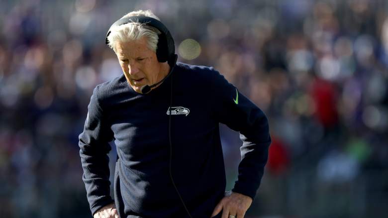 Seahawks head coach Pete Carroll who leads his team into a crucial Week 13 matchup with the Cowboys that has major NFC playoff implications.